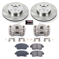 Power Stop KCOE1153 Autospecialty 1-Click OE Replacement Pad And Rotor Kit With Calipers for 2001-2003 Toyota Prius product image