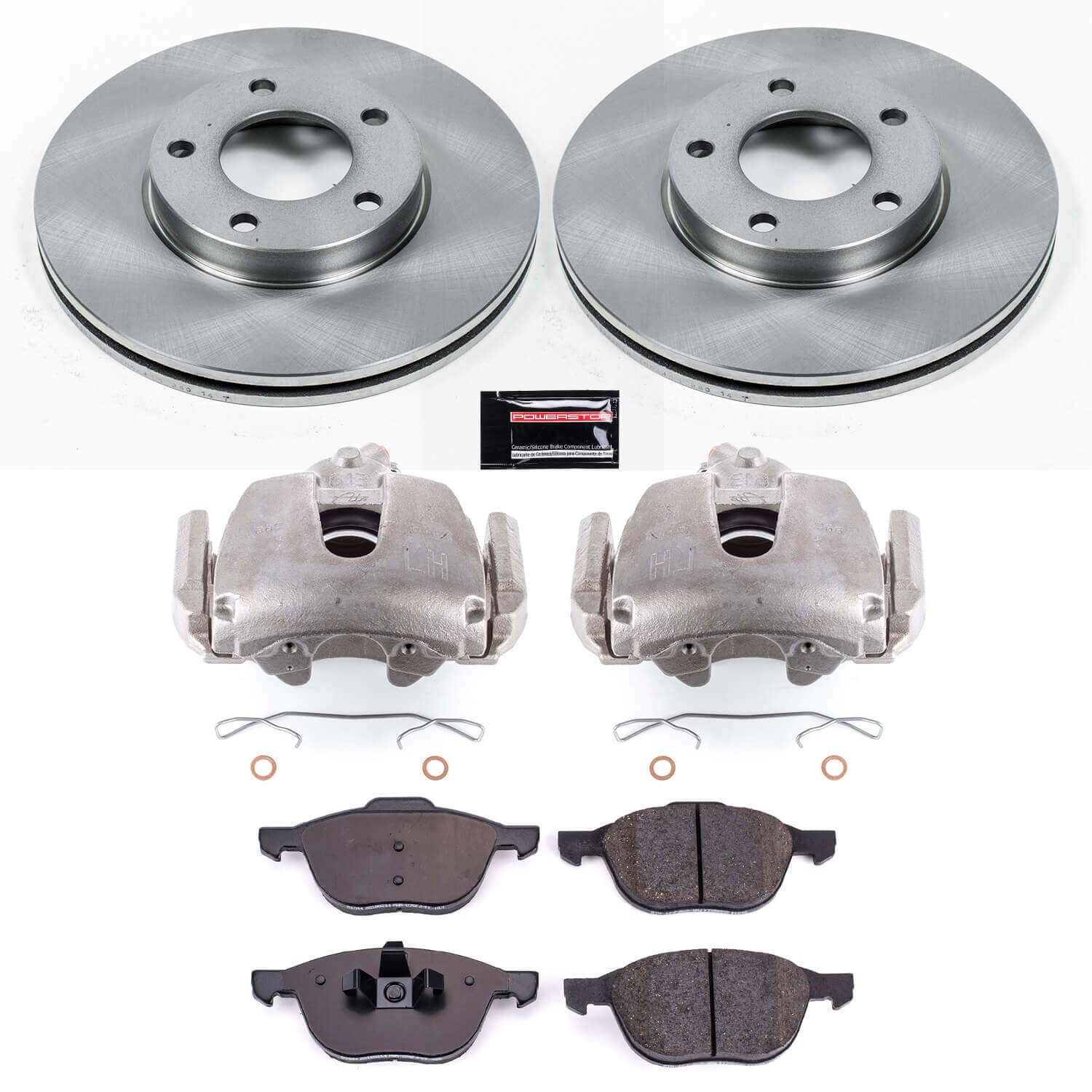 Power Stop KCOE120A Autospecialty 1-Click OE Replacement Pad And Rotor Kit With Calipers for 2008-2013 Mazda 3 I product image