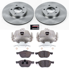 Power Stop KCOE120A Autospecialty 1-Click OE Replacement Pad And Rotor Kit With Calipers for 2008-2013 Mazda 3 I product image