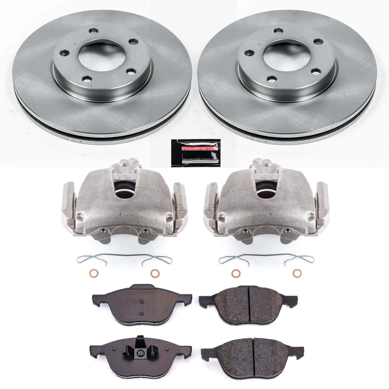 Power Stop KCOE120A Autospecialty 1-Click OE Replacement Pad And Rotor Kit With Calipers for 2008-2013 Mazda 3 I product image