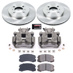 Power Stop KCOE1215 Autospecialty 1-Click OE Replacement Front Brake Kit With Calipers for 2002-2005 Mitsubishi Lancer ES product image