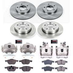 Power Stop KCOE121A Autospecialty 1-Click OE Replacement Pad And Rotor Kit With Calipers for 2008-2009 Mazda 3 I product image