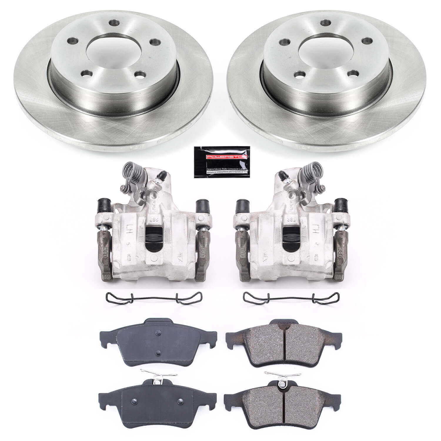 Power Stop KCOE123 Autospecialty 1-Click OE Replacement Rear Brake Kit With Calipers for 2006 Mazda 3 product image