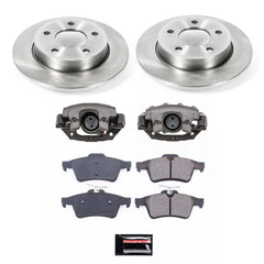 Power Stop KCOE123A Rear Autospecialty 1-Click OE Replacement Pad And Rotor Kit With Caliper for 2010-2013 Mazda 3 I product image