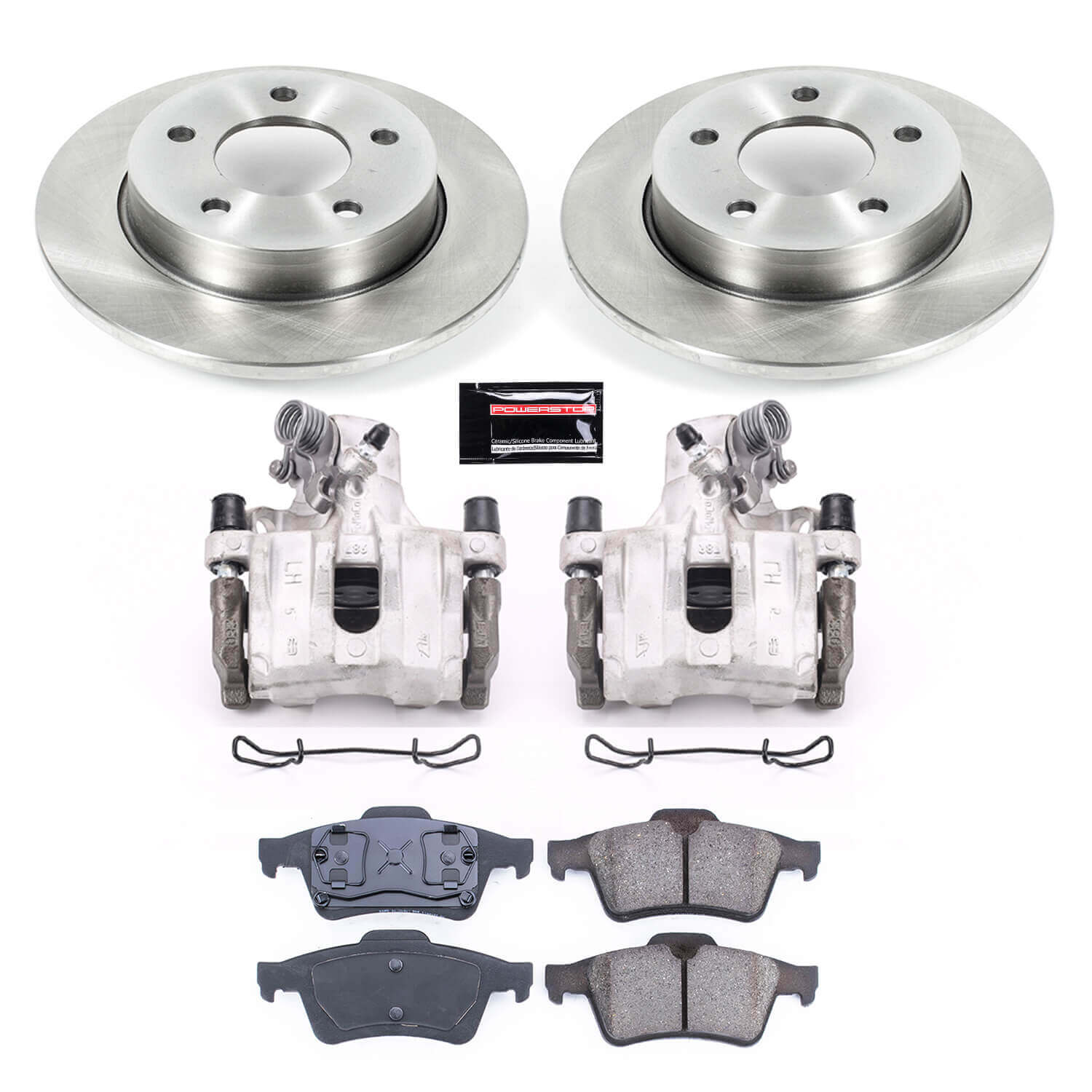 Power Stop KCOE124 Autospecialty 1-Click OE Replacement Rear Brake Kit With Calipers for 2004-2005 Mazda 3 product image