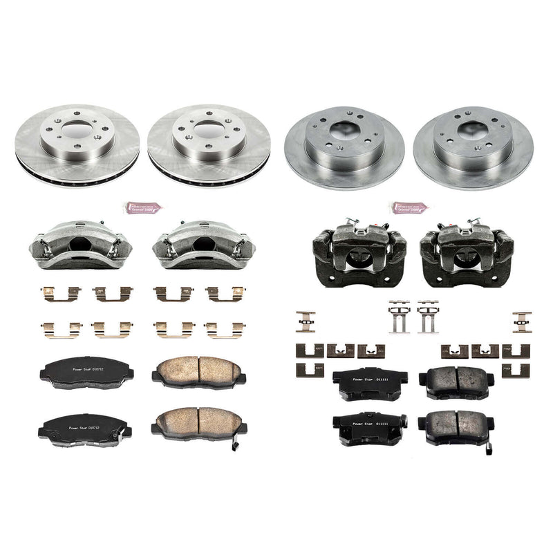 Power Stop KCOE1240A Autospecialty 1-Click Daily Driver Front And Rear Brake Kit for 1998-2002 Honda Accord Coupe (2 Door) Rear Disc product image