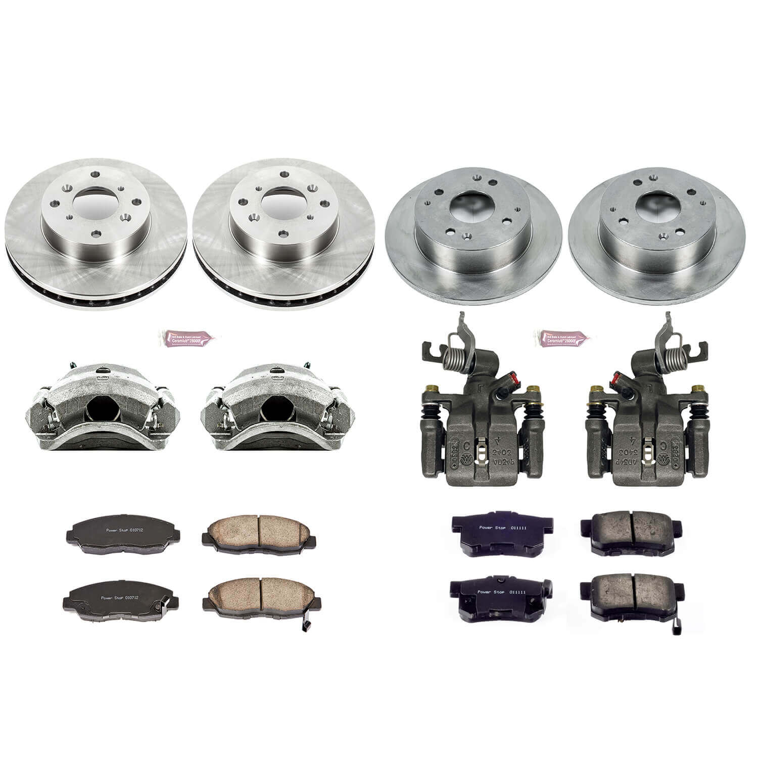 Power Stop KCOE1240B Autospecialty 1-Click Daily Driver Front And Rear Brake Kit for 1998-2002 Honda Accord Sedan (4 Door) Rear Disc product image