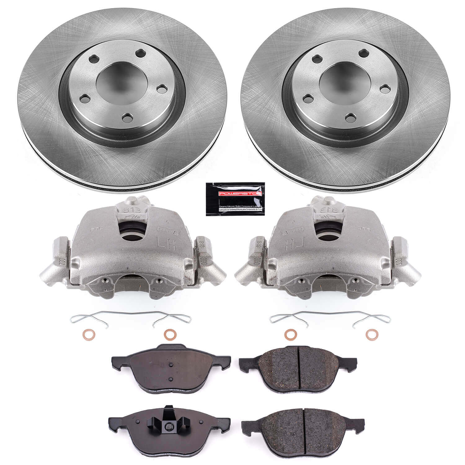 Power Stop KCOE125B Autospecialty 1-Click OE Replacement Pad And Rotor Kit With Calipers for 2004-2006 Mazda 3 product image