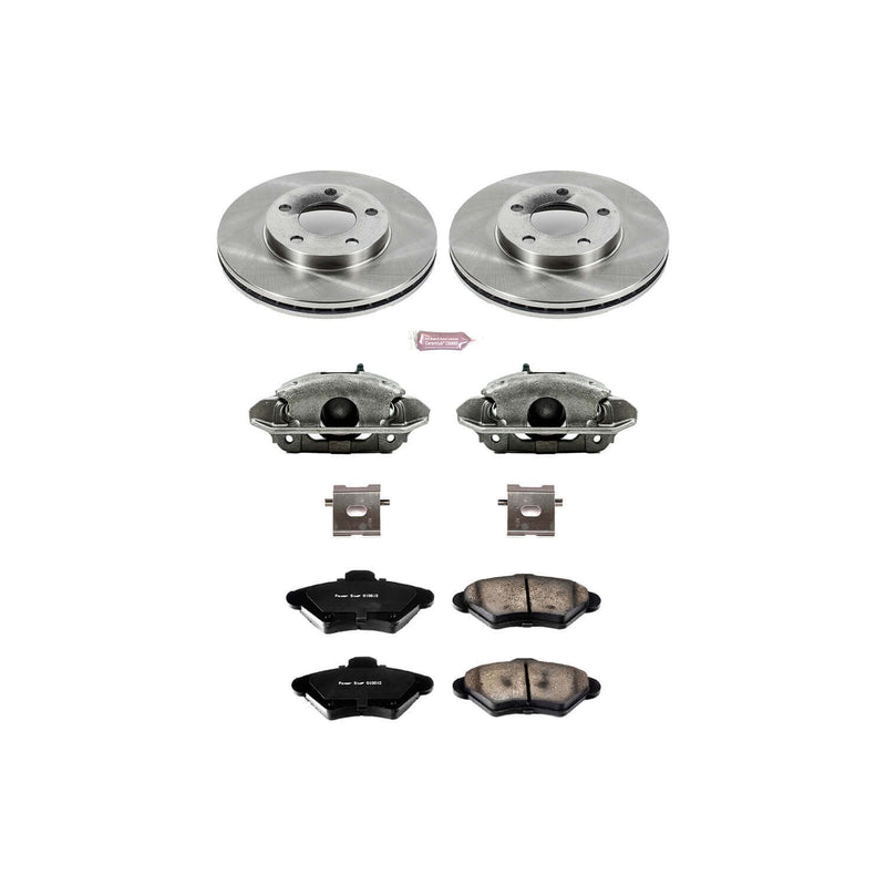 Power Stop KCOE1299 Autospecialty 1-Click Daily Driver Front Brake Kit for 1994 Ford Mustang Base, GT product image