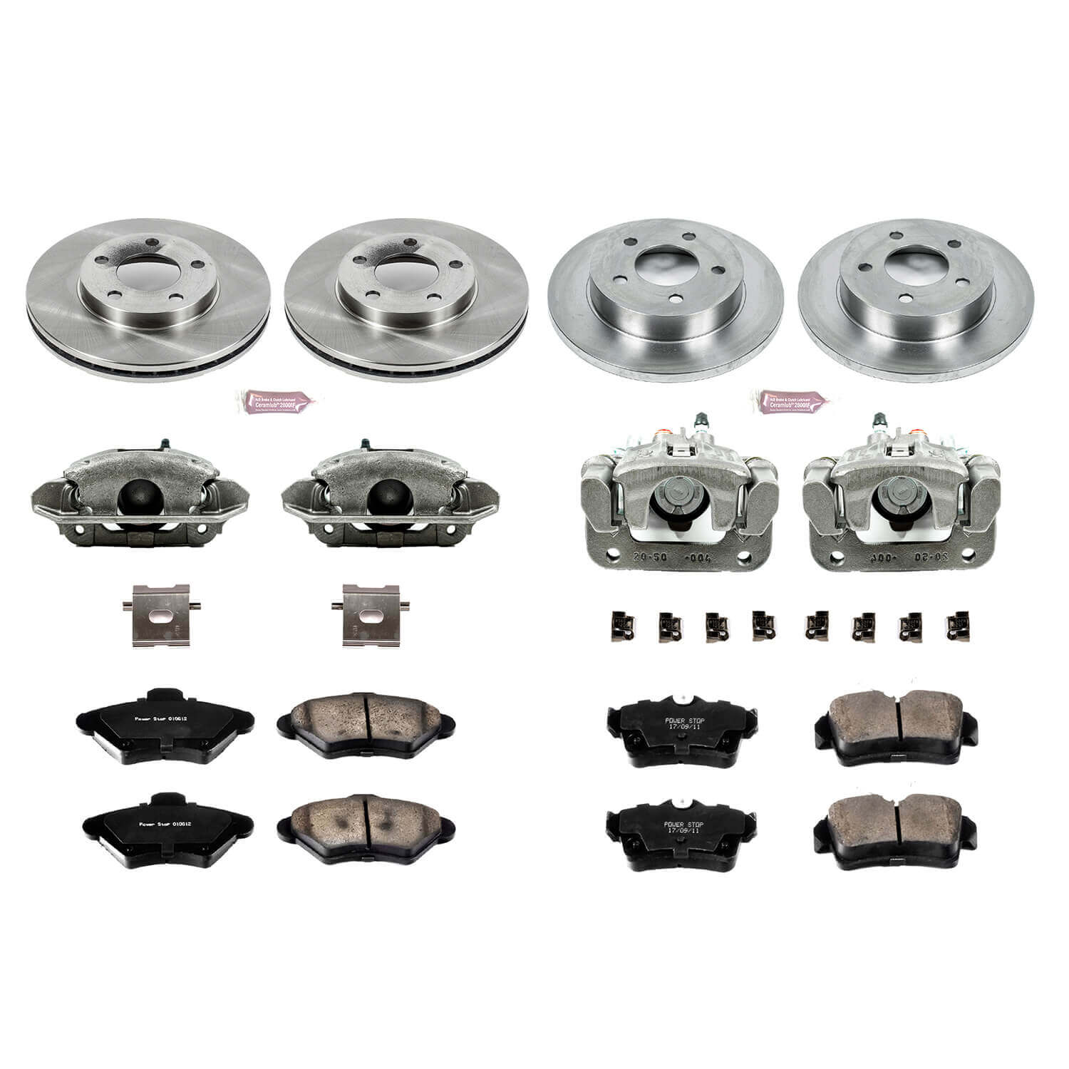 Power Stop KCOE1300 Autospecialty 1-Click Daily Driver Front And Rear Brake Kit for 1994 Ford Mustang Base, GT product image