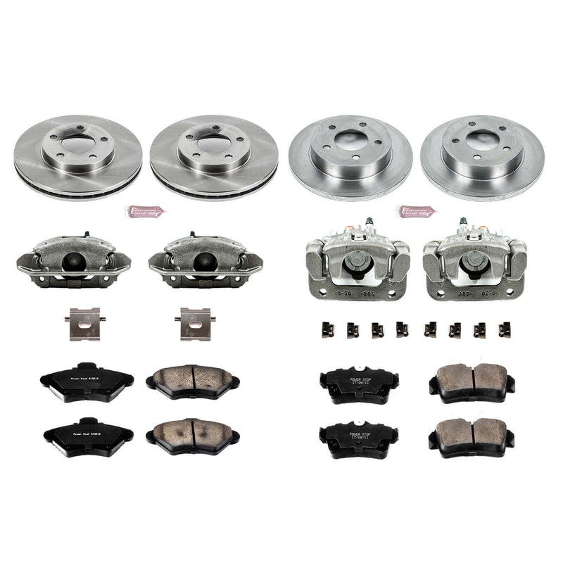 Power Stop KCOE1300 Autospecialty 1-Click Daily Driver Front And Rear Brake Kit for 1994 Ford Mustang Base, GT product image