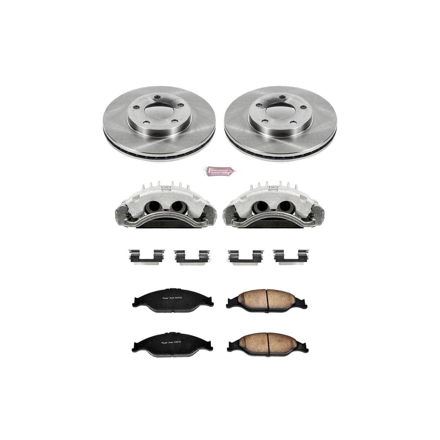 Power Stop KCOE1301 Autospecialty 1-Click Daily Driver Front Brake Kit for 1999-2001 Ford Mustang Base, GT product image