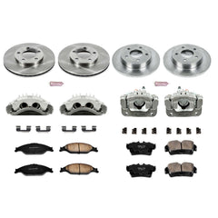 Power Stop KCOE1302 Autospecialty 1-Click Daily Driver Front And Rear Brake Kit for 1999-2001 Ford Mustang Base, GT product image