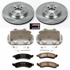 Power Stop KCOE1304D Autospecialty 1-Click OE Replacement Pad And Rotor Kit With Calipers for 1994-1998 Ford Mustang Svt Cobra product image