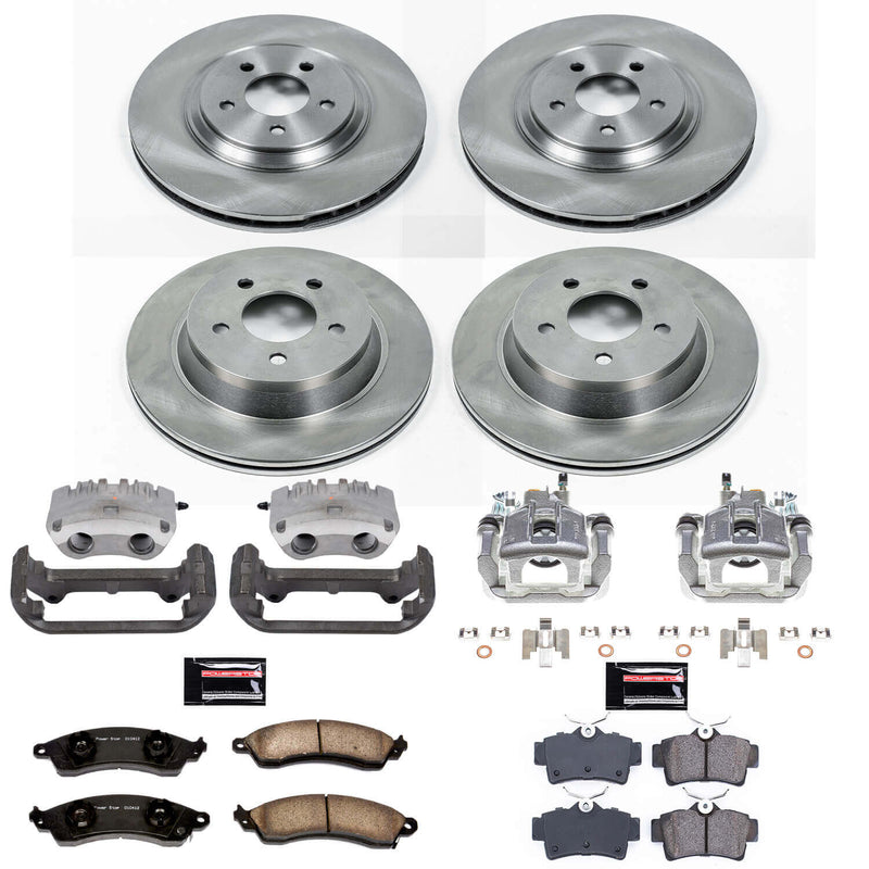 Power Stop KCOE1305C Autospecialty 1-Click Daily Driver Front And Rear Brake Kit for 1999 Ford Mustang Svt Cobra product image