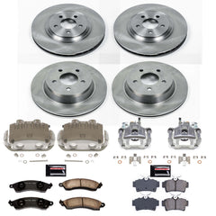 Power Stop KCOE1305D Autospecialty 1-Click OE Replacement Pad And Rotor Kit With Calipers for 1994-1998 Ford Mustang Svt Cobra product image
