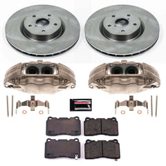 Power Stop KCOE131 Autospecialty 1-Click OE Replacement Pad And Rotor Kit With Calipers for 2005-2006 Subaru Impreza WRX STI product image