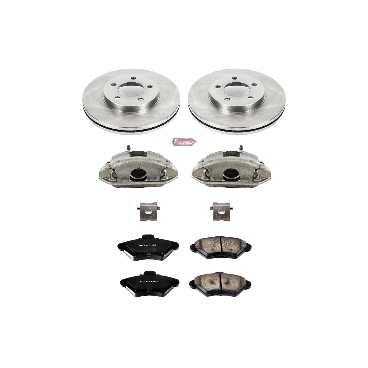 Power Stop KCOE1325 Autospecialty 1-Click Daily Driver Front Brake Kit for 1993-1995 Ford Thunderbird product image