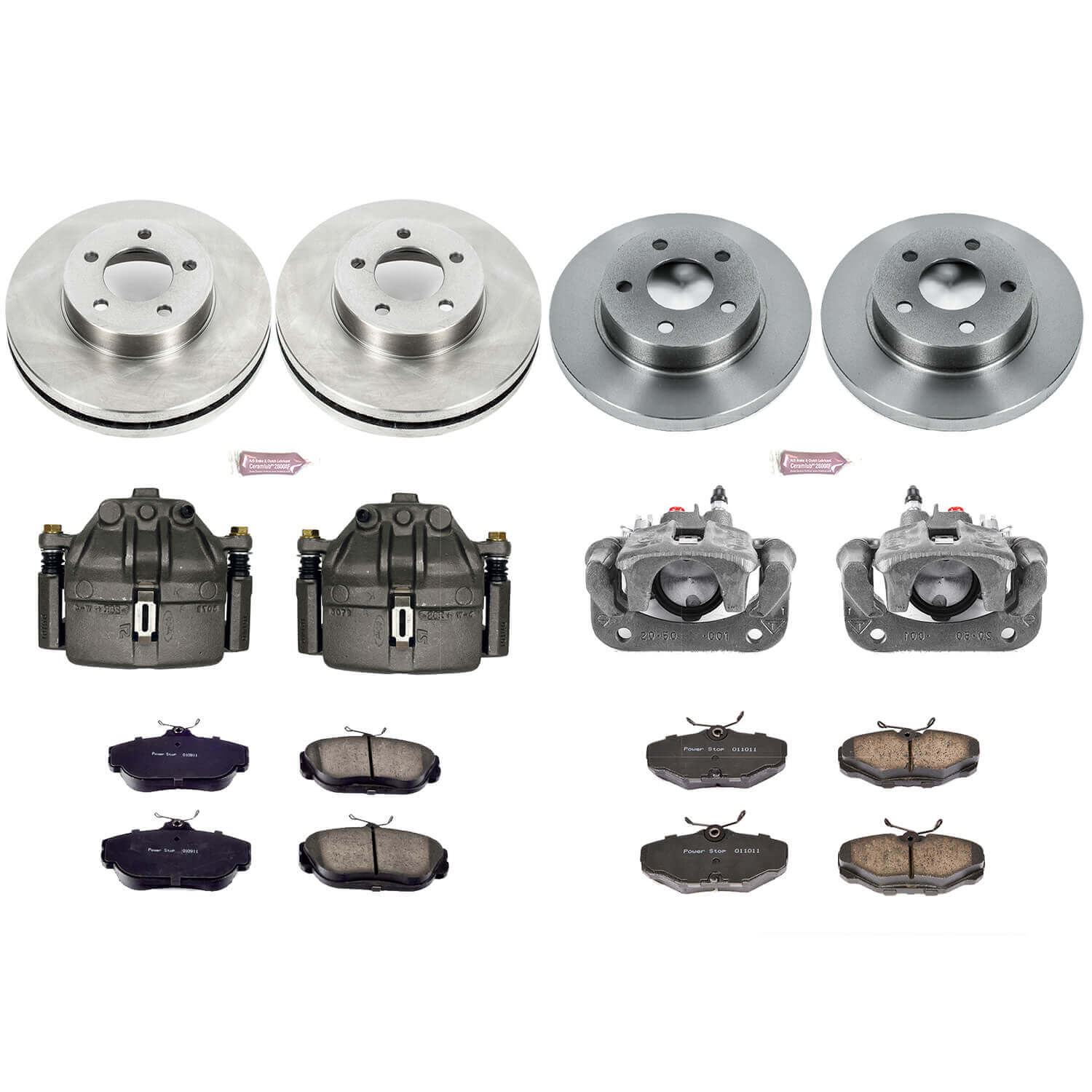 Power Stop KCOE1328 Autospecialty 1-Click Daily Driver Front And Rear Brake Kit for 1994 Ford Taurus Rear Disc product image