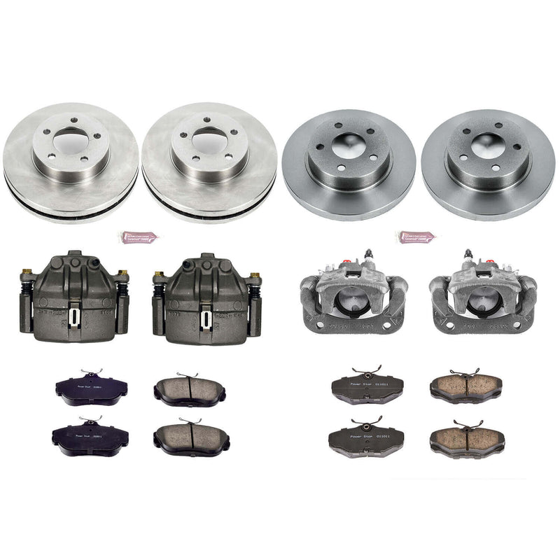 Power Stop KCOE1328 Autospecialty 1-Click Daily Driver Front And Rear Brake Kit for 1994 Ford Taurus Rear Disc product image