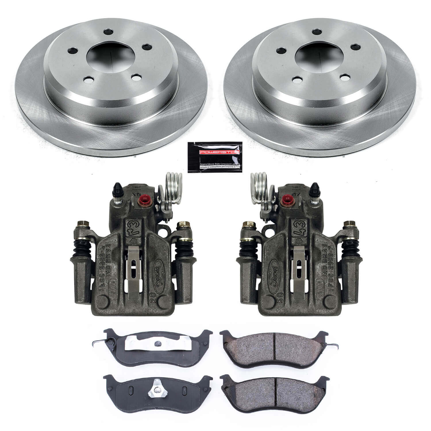 Power Stop KCOE1331 Autospecialty 1-Click OE Replacement Rear Brake Kit With Calipers for 1996-2002 Ford Crown Victoria product image