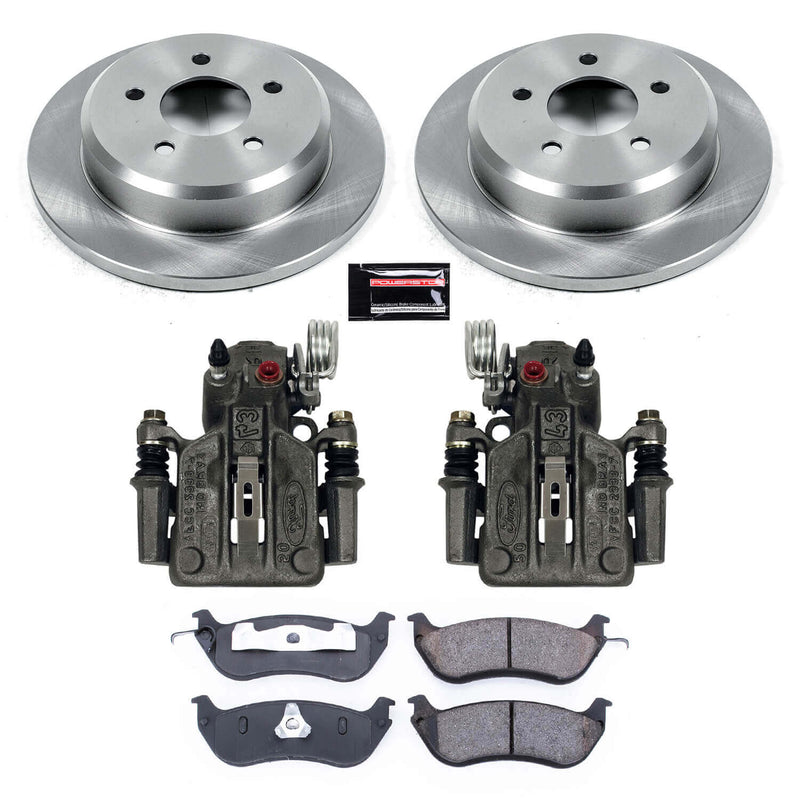 Power Stop KCOE1331 Autospecialty 1-Click OE Replacement Rear Brake Kit With Calipers for 1996-2002 Ford Crown Victoria product image
