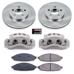 Power Stop KCOE1364 Autospecialty 1-Click OE Replacement Front Brake Kit With Calipers for 2003-2011 Ford Crown Victoria product image
