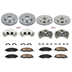 Power Stop KCOE1381 Autospecialty 1-Click Daily Driver Front And Rear Brake Kit for 2005-2006 Ford Mustang product image