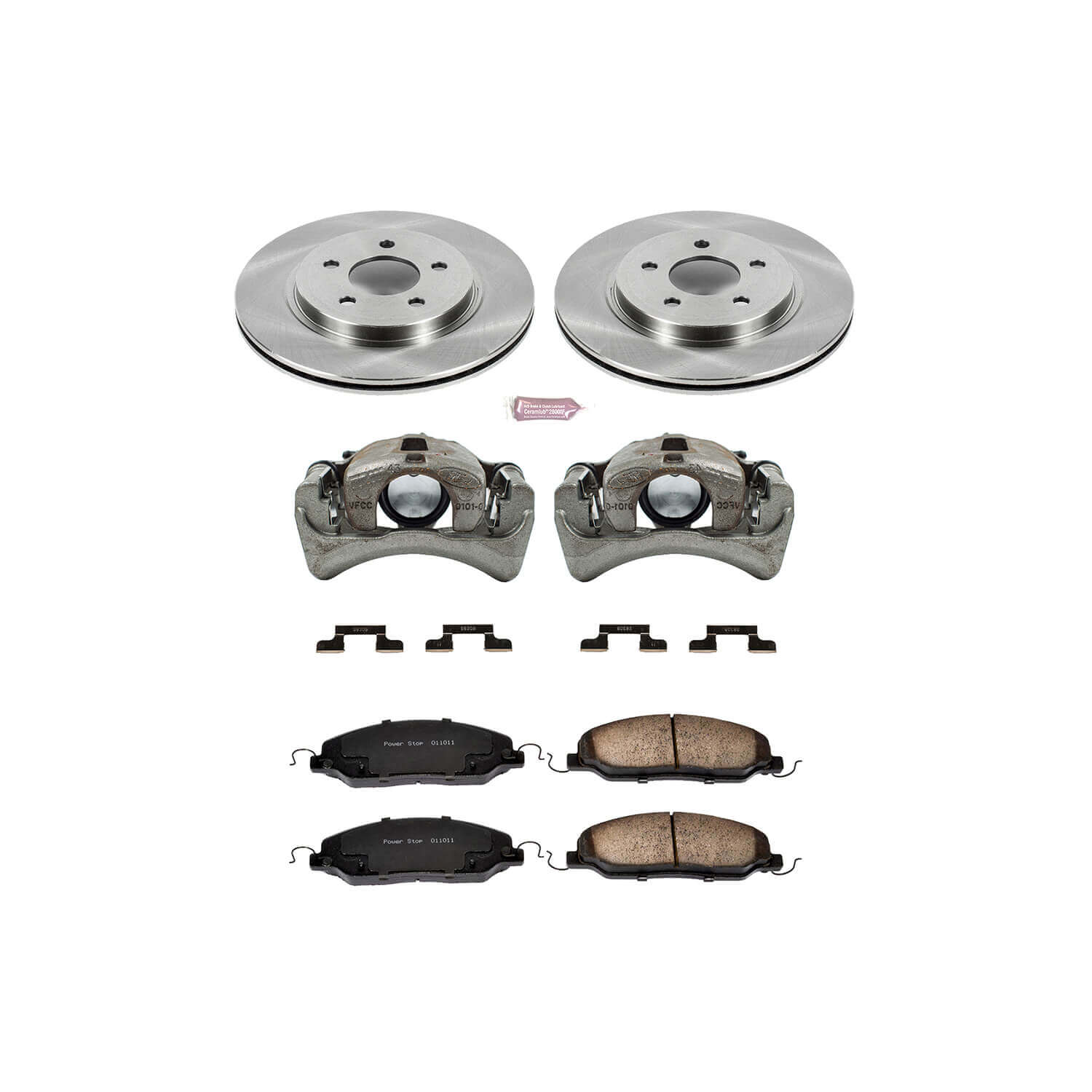 Power Stop KCOE1384 Autospecialty 1-Click Daily Driver Rear Brake Kit for 2005-2009 Ford Mustang product image