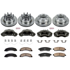 Power Stop KCOE1393 Autospecialty 1-Click Daily Driver Front And Rear Brake Kit for 2003-2005 Ford Excursion Rear Wheel Drive product image