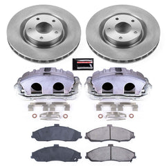 Power Stop KCOE1417B Autospecialty 1-Click OE Replacement Pad And Rotor Kit With Calipers for 2005 Chevrolet Corvette product image