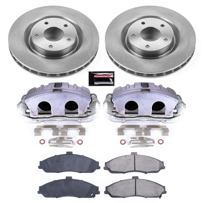 Power Stop KCOE1417B Autospecialty 1-Click OE Replacement Pad And Rotor Kit With Calipers for 2005 Chevrolet Corvette product image