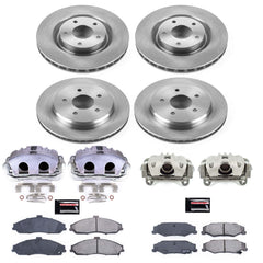 Power Stop KCOE1418B Autospecialty 1-Click OE Replacement Pad And Rotor Kit With Calipers for 2005 Chevrolet Corvette product image