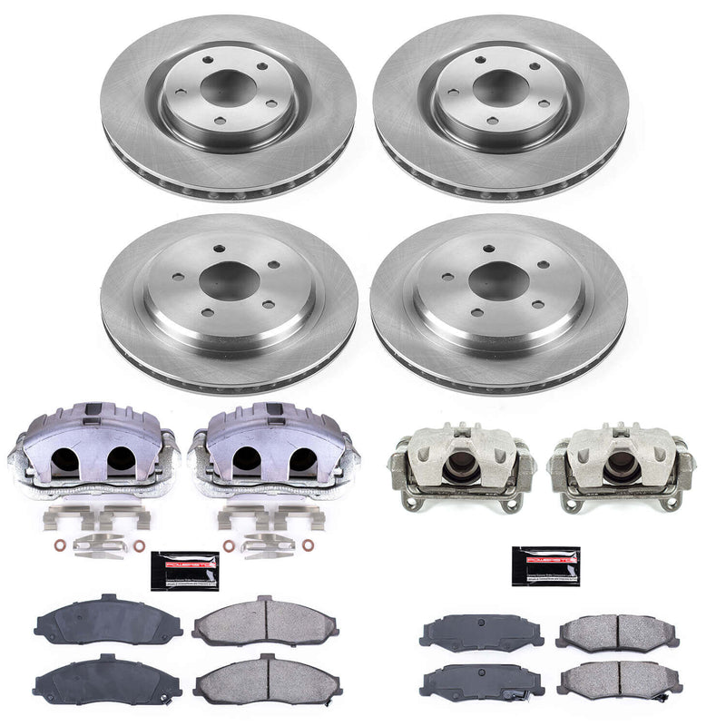 Power Stop KCOE1418B Autospecialty 1-Click OE Replacement Pad And Rotor Kit With Calipers for 2005 Chevrolet Corvette product image