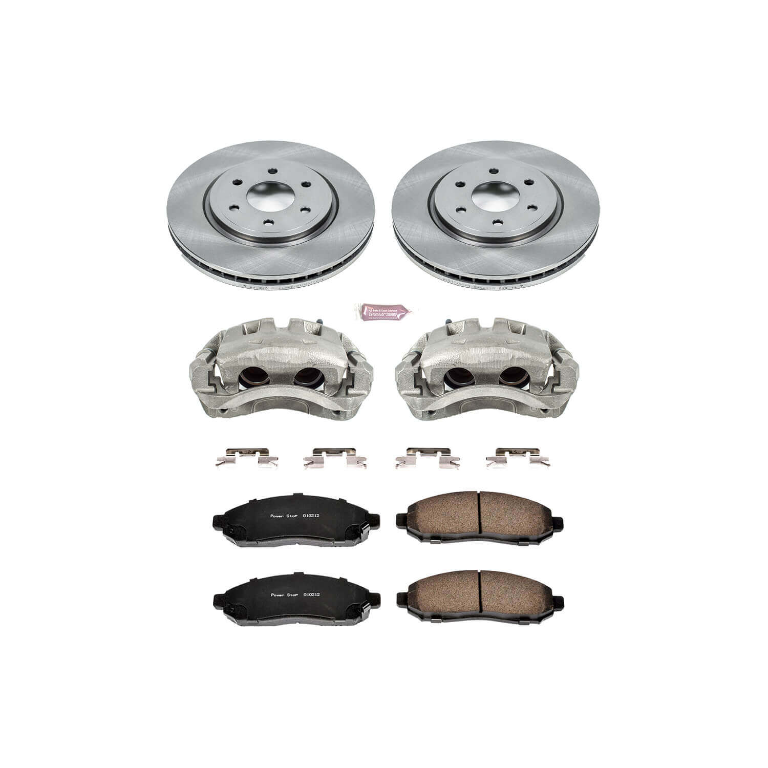 Power Stop KCOE142 Autospecialty 1-Click Daily Driver Front Brake Kit for 2005-2015 Nissan Frontier 4 Wheel Drive, Rear Wheel Drive product image