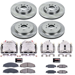 Power Stop KCOE1424 Autospecialty 1-Click OE Replacement Front And Rear Brake Kit With Calipers for 2005-2008 Cadillac Sts product image