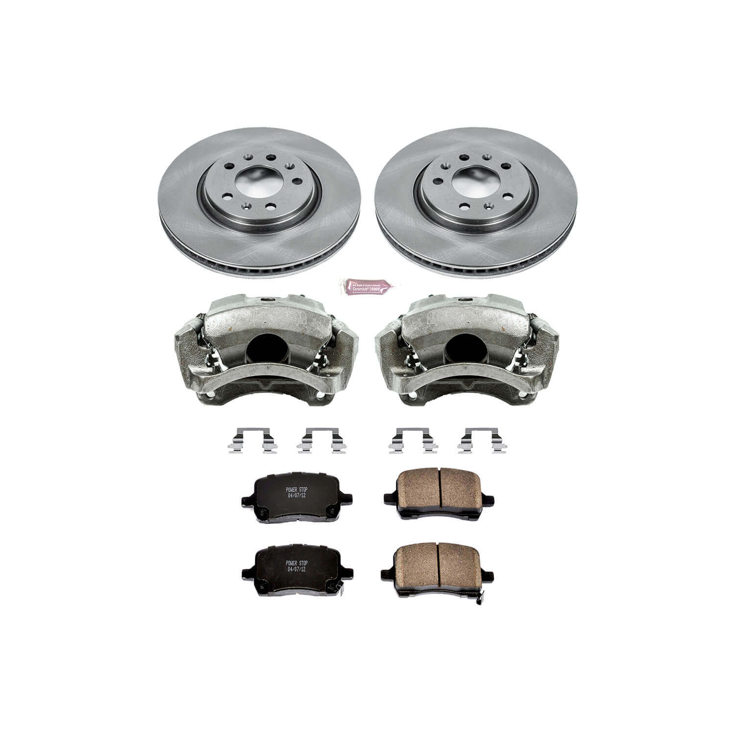 Power Stop KCOE1433 Autospecialty 1-Click Daily Driver Front Brake Kit for 2006-2009 Pontiac Solstice product image