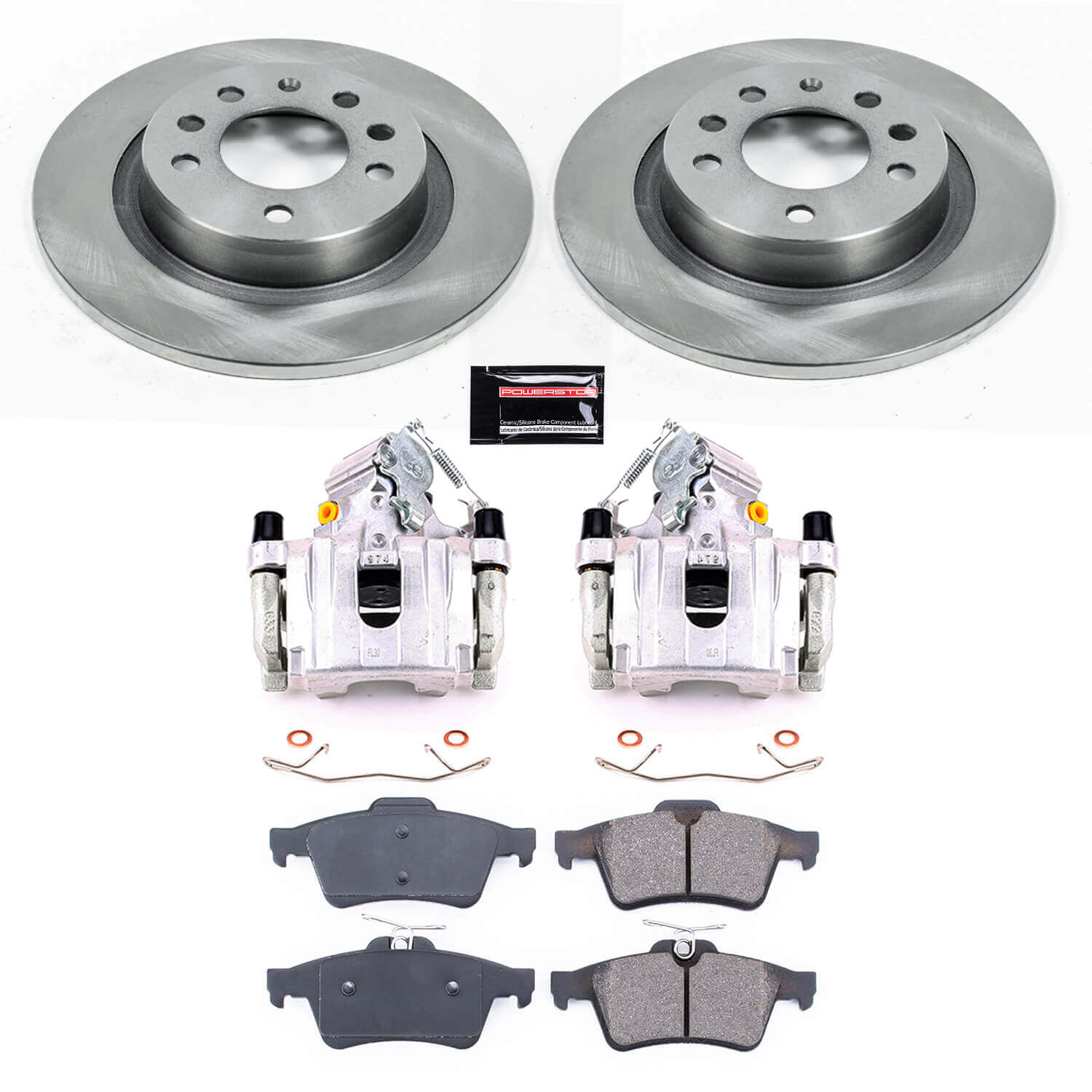 Power Stop KCOE1436 Autospecialty 1-Click OE Replacement Rear Brake Kit With Calipers for 2006-2009 Pontiac Solstice product image