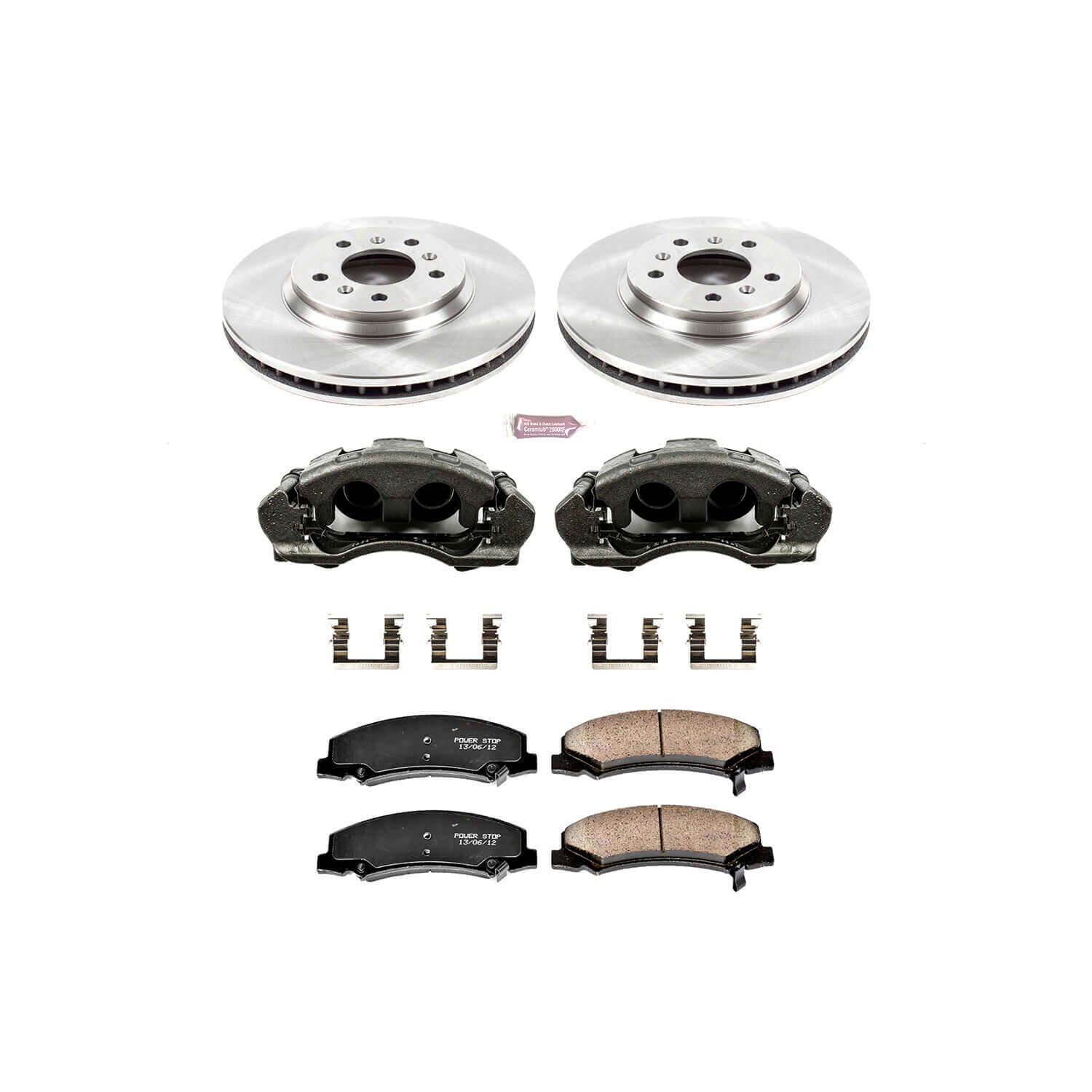 Power Stop KCOE1437 Autospecialty 1-Click Daily Driver Front Brake Kit for 2006-2011 Buick Lucerne product image