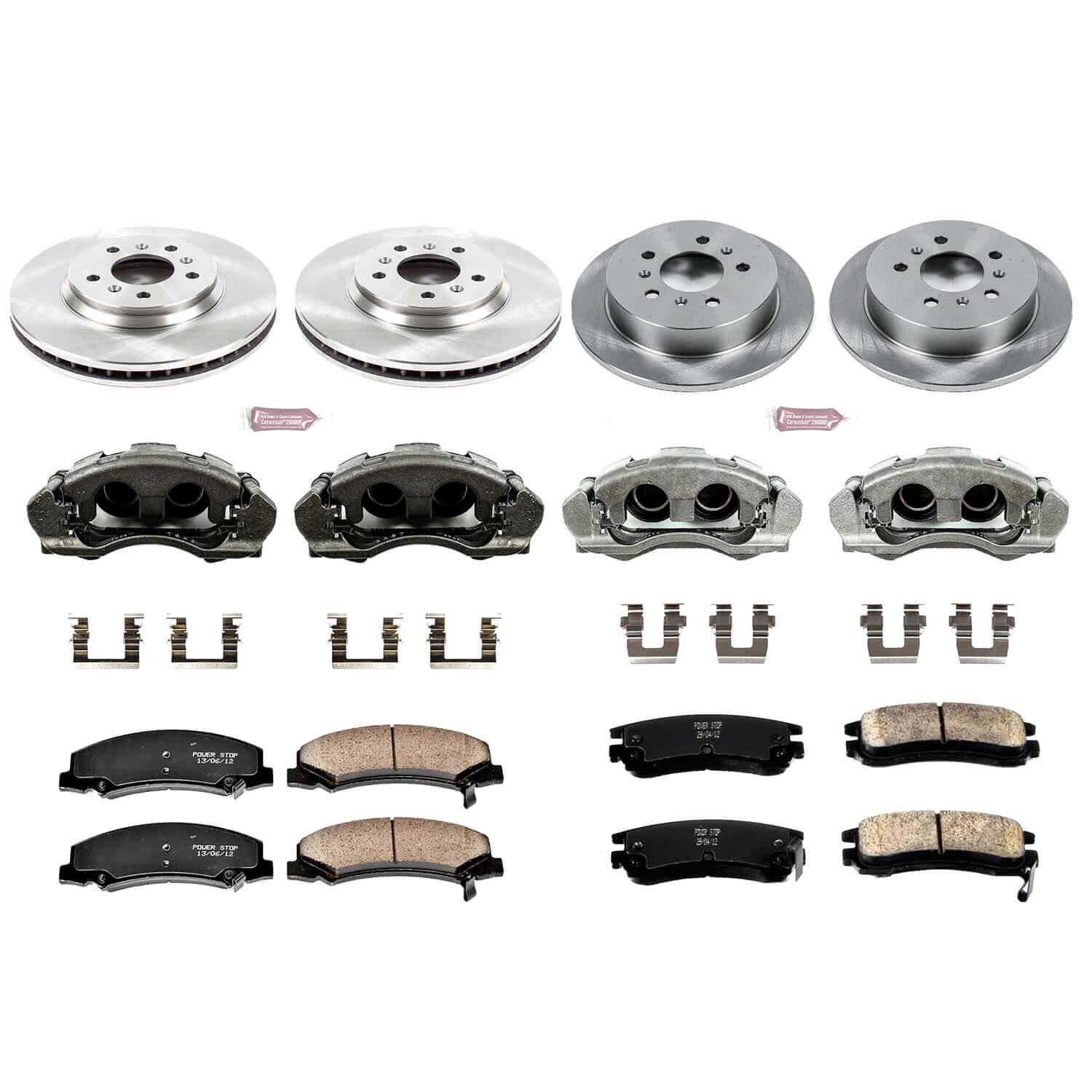 Power Stop KCOE1438 Autospecialty 1-Click Daily Driver Front And Rear Brake Kit for 2006-2010 Chevrolet Impala product image