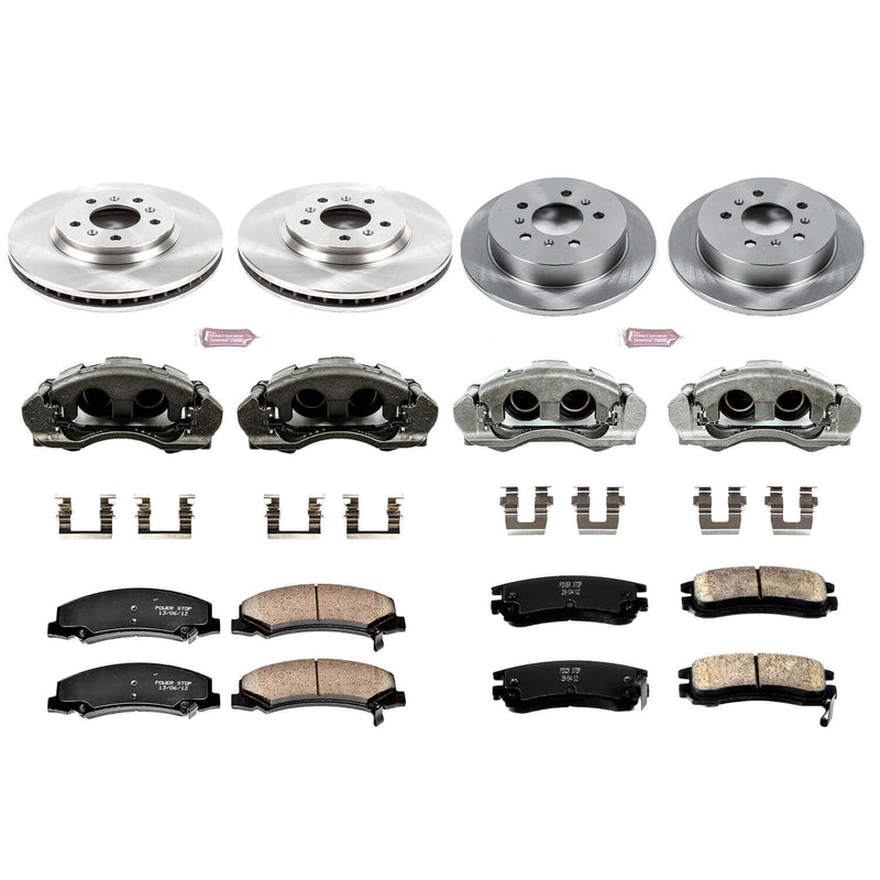 Power Stop KCOE1438 Autospecialty 1-Click Daily Driver Front And Rear Brake Kit for 2006-2010 Chevrolet Impala product image