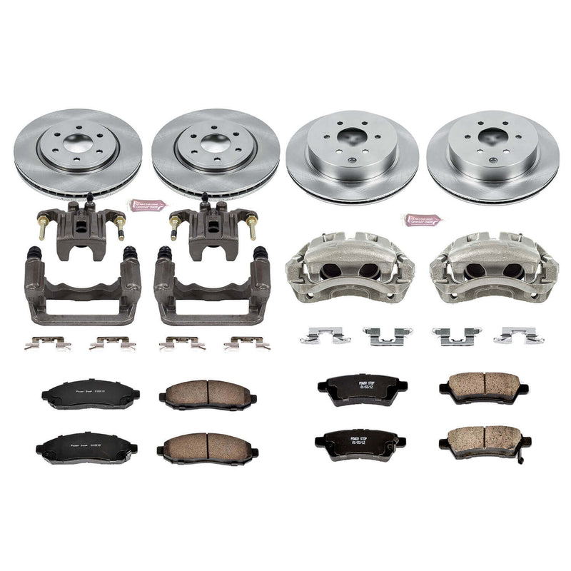 Power Stop KCOE144 Autospecialty 1-Click Daily Driver Front And Rear Brake Kit for 2005-2012 Nissan Pathfinder product image