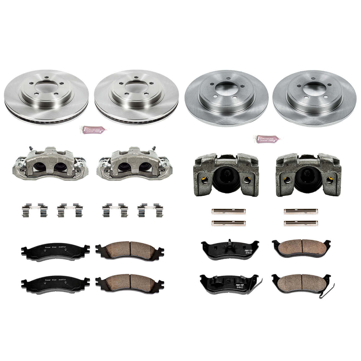 Power Stop KCOE1443 Autospecialty 1-Click Daily Driver Front And Rear Brake Kit for 2006-2010 Ford Explorer product image