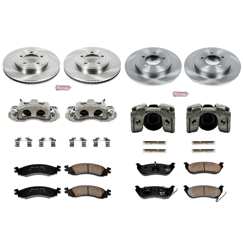 Power Stop KCOE1443 Autospecialty 1-Click Daily Driver Front And Rear Brake Kit for 2006-2010 Ford Explorer product image
