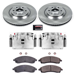 Power Stop KCOE1449 Autospecialty 1-Click OE Replacement Front Brake Kit With Calipers for 2004-2009 Cadillac Srx product image