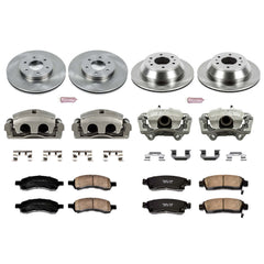 Power Stop KCOE1454 Autospecialty 1-Click Daily Driver Front And Rear Brake Kit for 2006-2009 Chevrolet Trailblazer product image