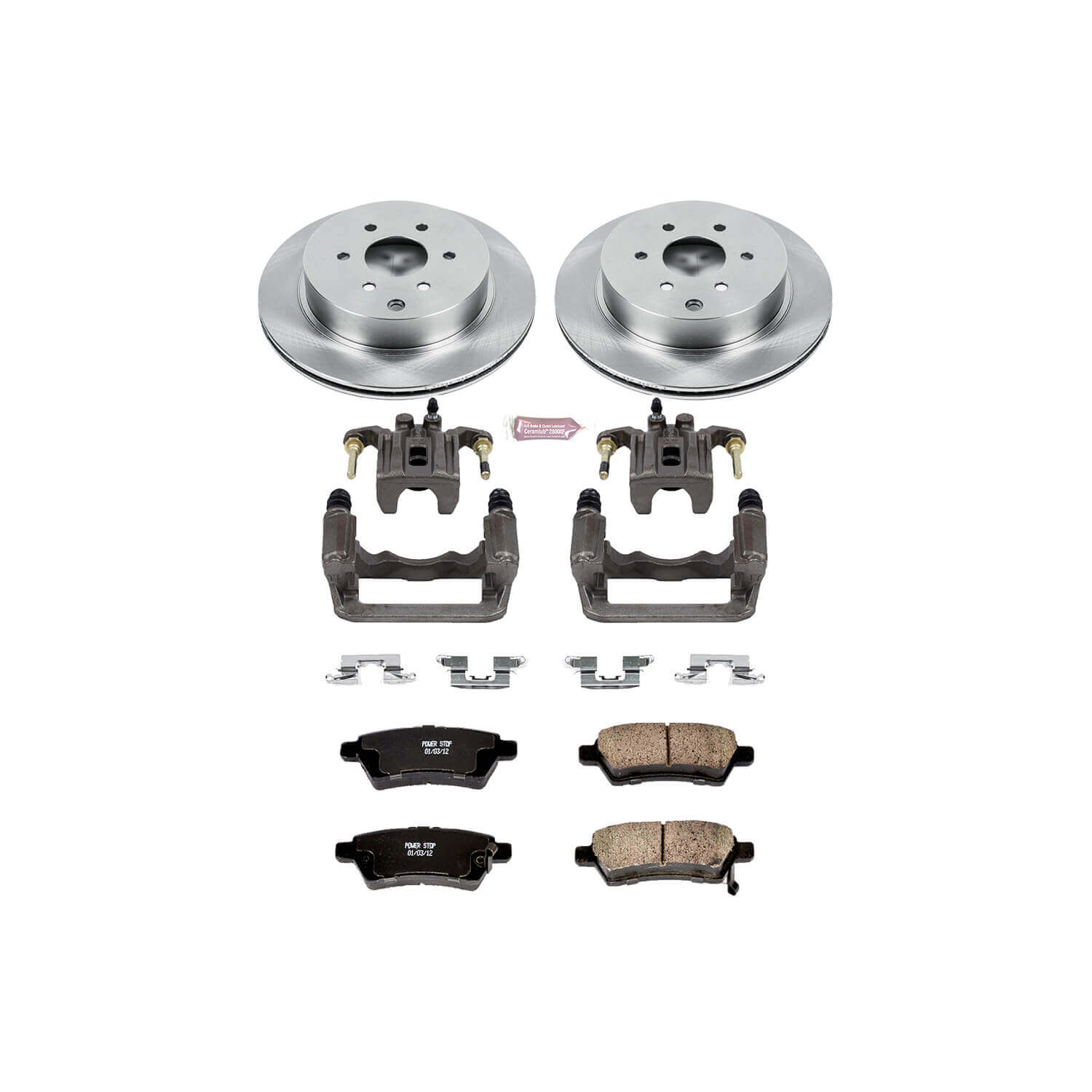 Power Stop KCOE147 Autospecialty 1-Click Daily Driver Rear Brake Kit for 2005-2012 Nissan Pathfinder product image