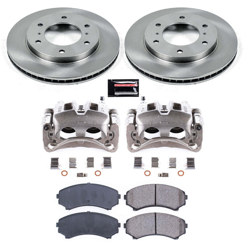 Power Stop KCOE148 Autospecialty 1-Click OE Replacement Pad And Rotor Kit With Calipers for 2001-2006 Mitsubishi Montero product image