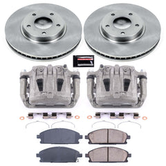 Power Stop KCOE150 Autospecialty 1-Click OE Replacement Front Brake Kit With Calipers for 2004-2009 Nissan Quest product image