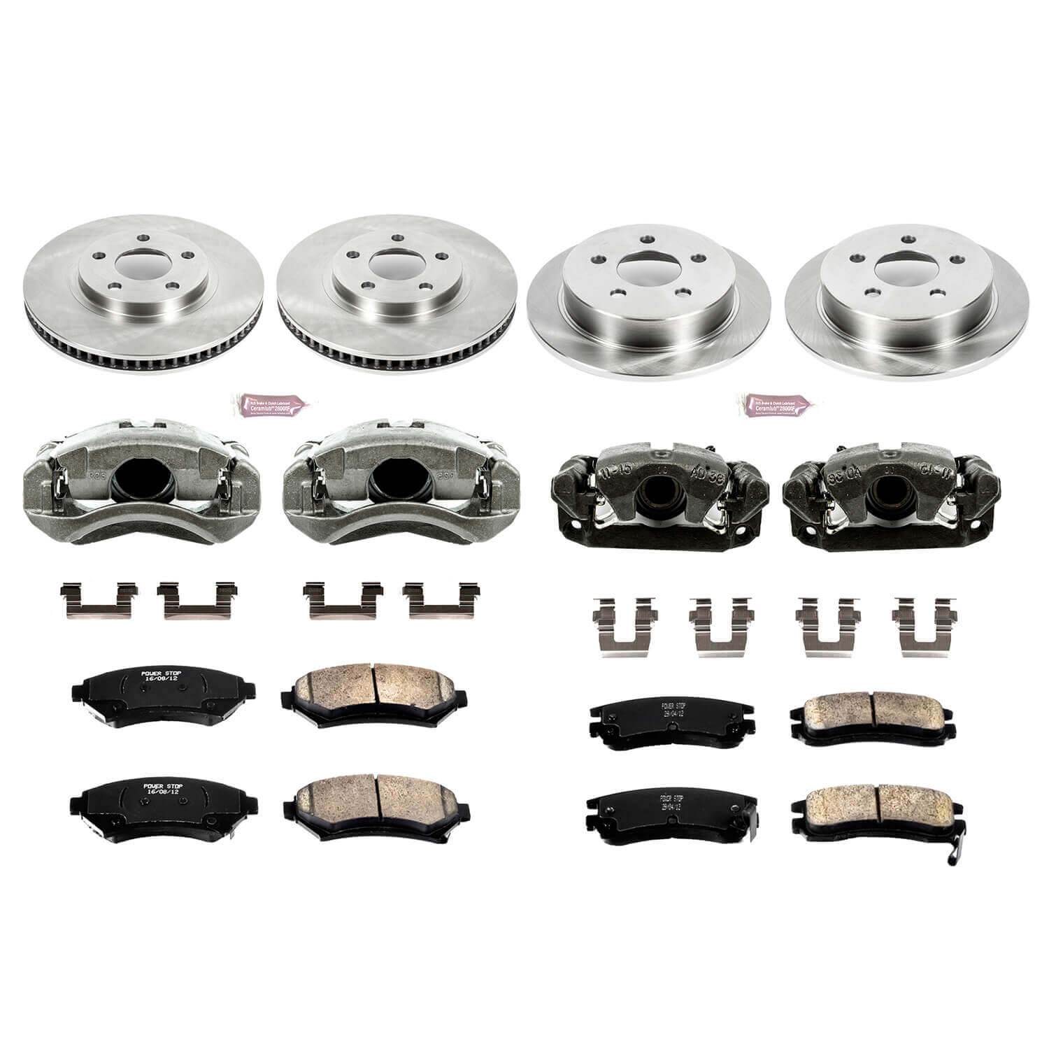 Power Stop KCOE1544 Autospecialty 1-Click Daily Driver Front And Rear Brake Kit for 2000-2005 Chevrolet Impala product image